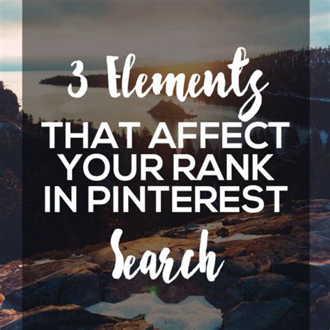 What Affects Rank In Pinterest Search The Sits Girls