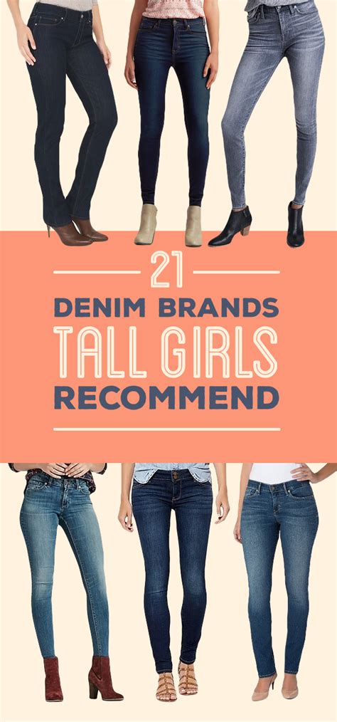 14 Recommended Denim Brands For Tall Girls Tall Girl Fashion Tall
