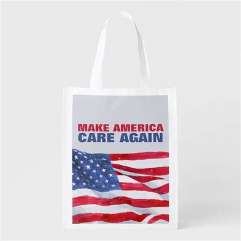 Biden Harris 2020 Make America Care Again Grocery Bag Grocery Bag