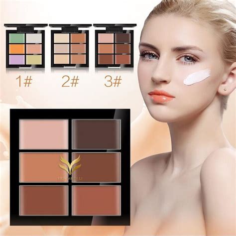 Huamianli Contour Palette Concealer Face Primer Cream Make Up Facial