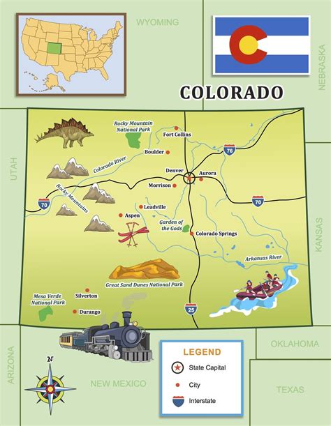 Colorado Map For Kids