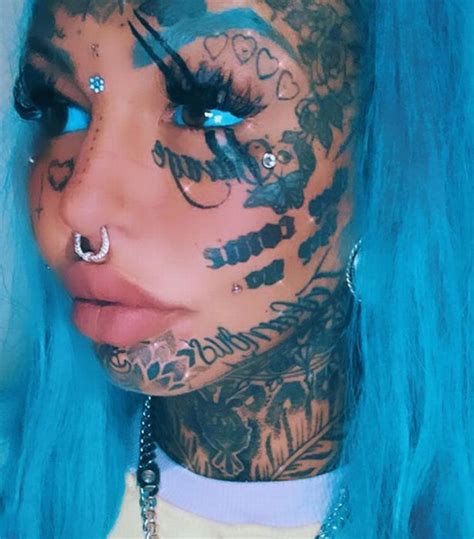 Tattoo Model Flaunts New Scar Face Design After Covering Of Herself In Ink Tattoo News