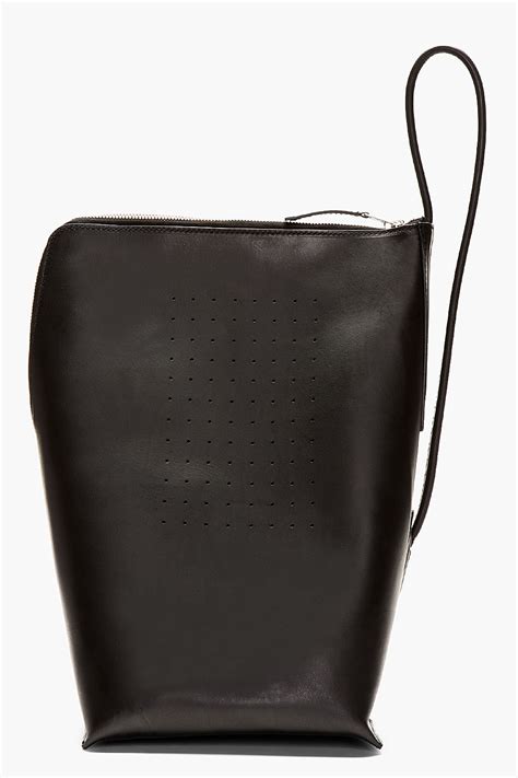 Black Leather Bucket Bag Sale Paul Smith