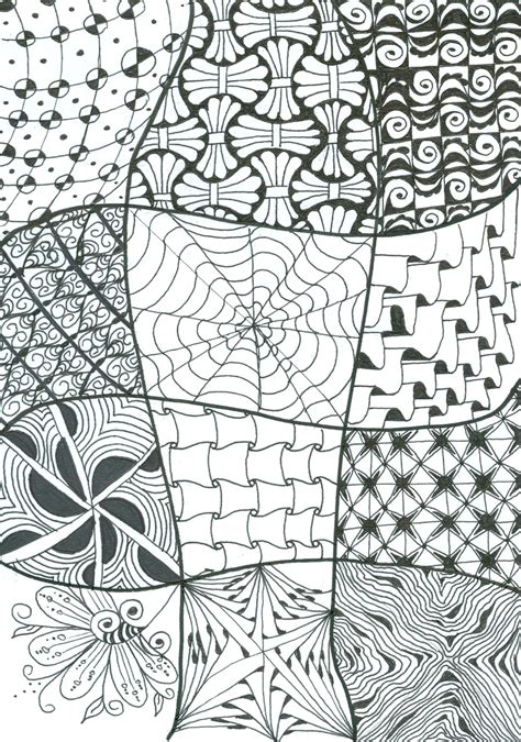 Sampler Zentangle Patterns Zentangle Drawings Zentangle Riset