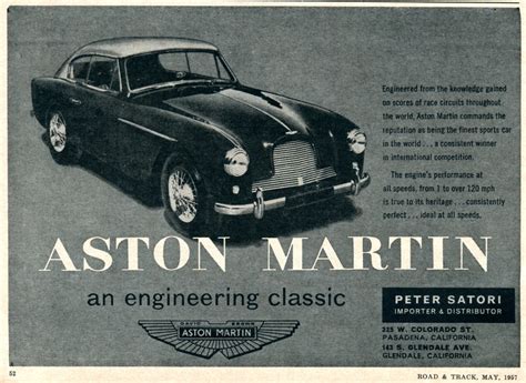 It Cars — Classic Ads Aston Martin Taken From The May