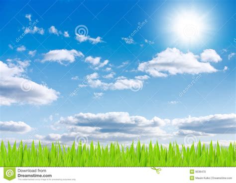 Sun And Sky Background Stock Photo Image 9536470