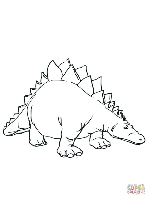 Stegosaurus Armored Dinosaur Coloring Pages Dinosaurs Coloring Pages