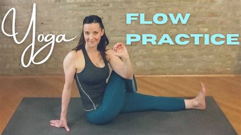 45 minute intermediate level vinyasa yoga home practice with a fun extended flow sequence youtube