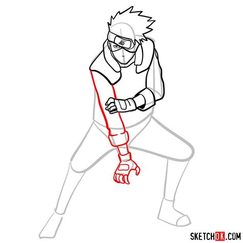 How To Draw Kakashi Hatake From Naruto Anime Sketchok Step By Step