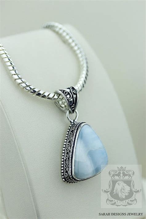 Stunning Ocean Blue Genuine Larimar Vintage Style Setting 925 Etsy