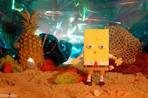 Spongebob And Friends In Real Life Happy Square Sponge