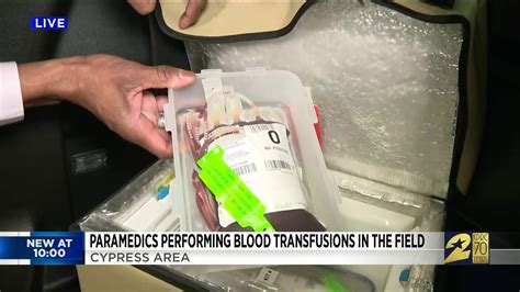 Paramedics Performing Blood Transfusions In The Field Youtube