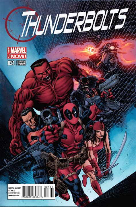 The Thunderbolts From Marvel Now Deadpool The Punisher Elektra The