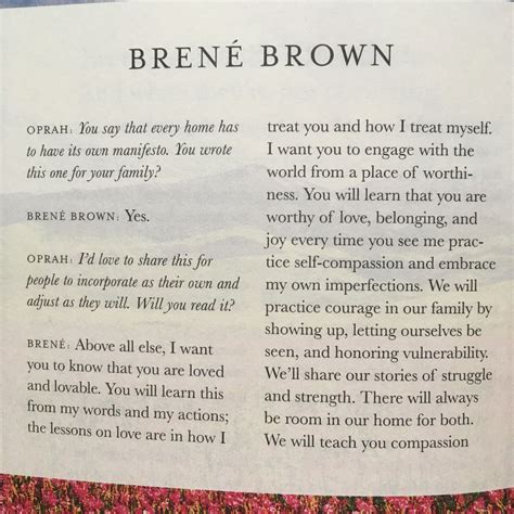 Brene Brown Manifesto Words Great Words