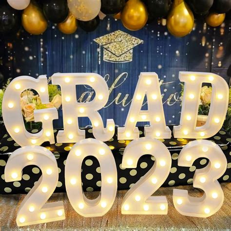 Buy Graduation Party Decorations 2023 8 Led Marquee Light Up Letter