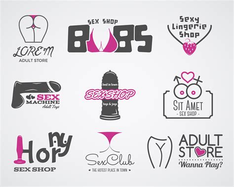 vector sexy store logo design template total 11 pictures Дизайн логотипов