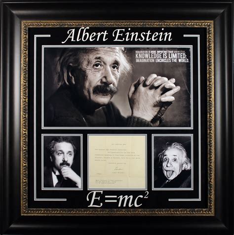 Albert Einstein Signed And Framed 7x75 1952 Letter On Princeton