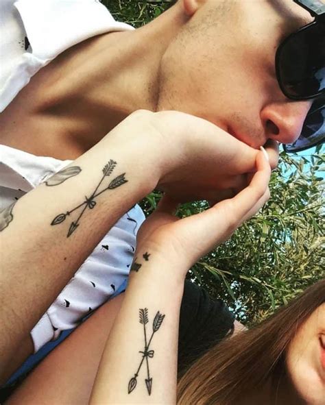 31 couples with matching tattoos that prove true love is permanent girlfriend tattoos cute couple tattoos partner tattoos. 50 Cute Boyfriend and Girlfriend Tattoos - SheIdeas