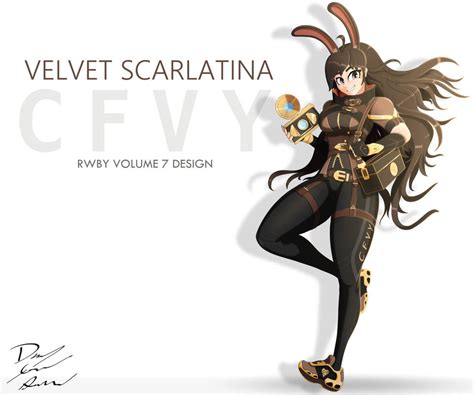 Velvet Scarletina Rwby Volume 7 Design By Davidellisartwork On Deviantart