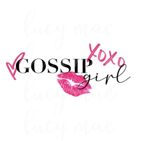 Gossip Girl Digital Download Sublimation Etsy