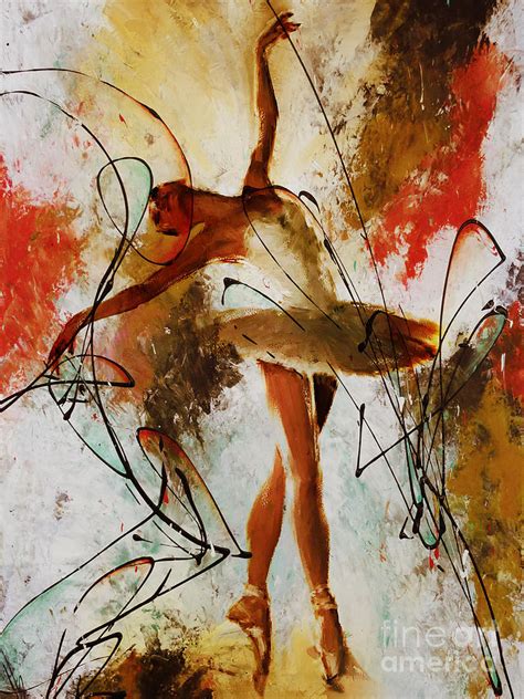 Ballerina Dance Original Painting 01 Painting By Gull G