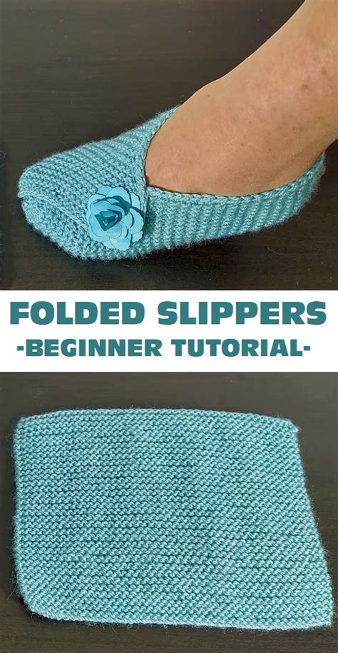 Folded Slippers Beginner Tutorial Tutorials More