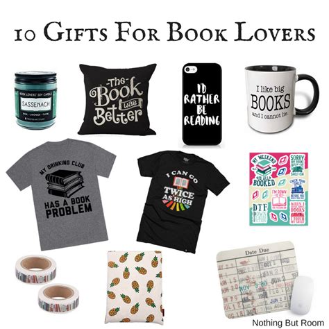 Gift ideas for the health food lover. 10 Gifts For Book Lovers | Nothing But Room