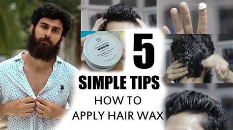 How To Apply Hair Wax In 5 Simple Tips The Man Company Hair Wax Hairstyle Tutorial Youtube