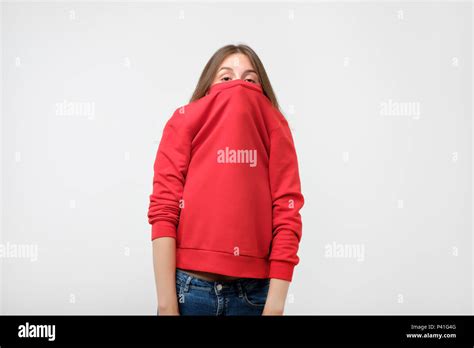 Hides Shyness Hi Res Stock Photography And Images Alamy