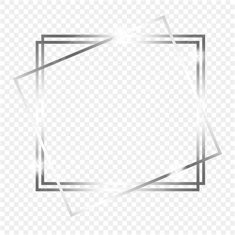 Silver Rectangle Clipart Transparent Background Silver Abstract