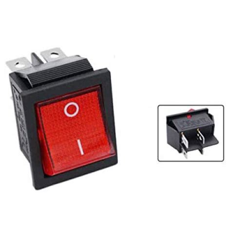 Dpst On Off Rocker Switch With Red Light High Quality Buy Online