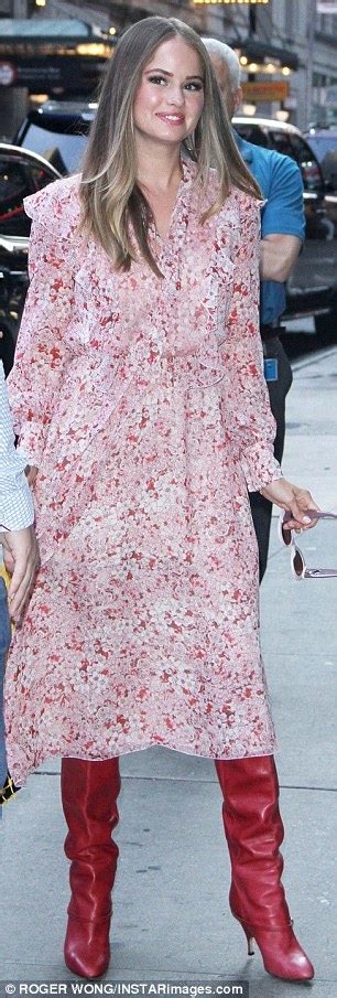 Debby Ryan Looks Youthful In Floral Dress As She Defends Insatiable
