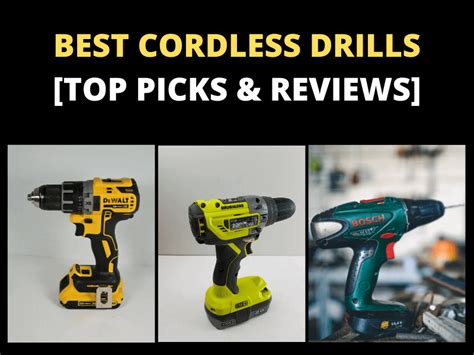 Top 10 Best Cordless Drills