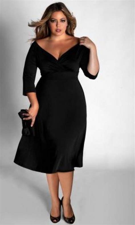 Flattering Plus Size Cocktail Dresses Plus Size Black Outfit Ideas
