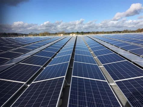 Rooftop Solar Panel Installation At Lidl Newbridge Enerpower