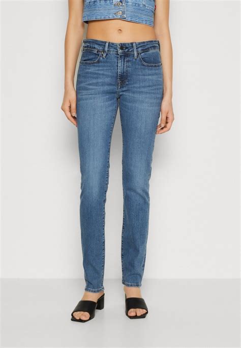 Levis® 712 Slim Welt Pocket Jeans Slim Fit Medium Indigodark Blue Denim Zalandoat
