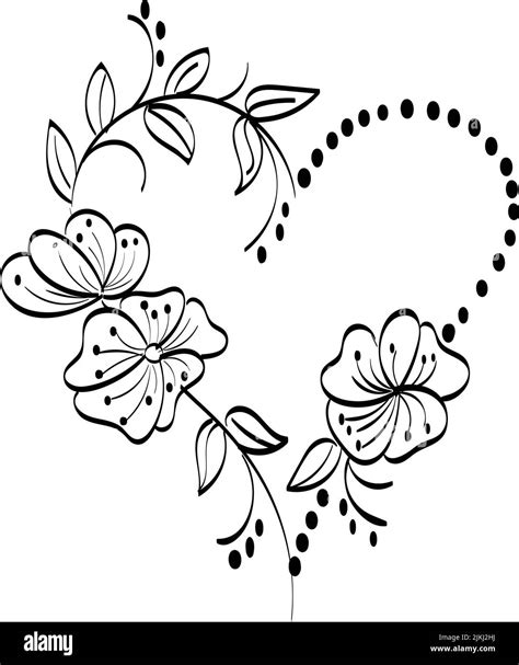 Printable Flower Embroidery Pattern Design Stock Vector Image And Art Alamy