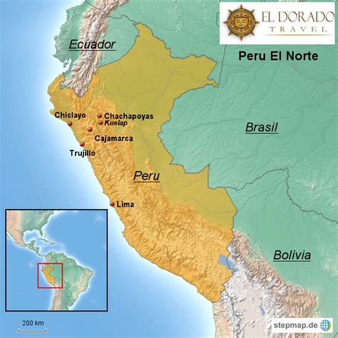 Stepmap Peru El Norte Landkarte Für Peru