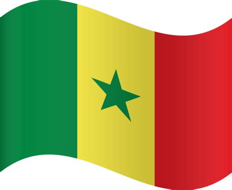 Vector Country Flag Of Senegal Waving Vector Countries Flags Of The