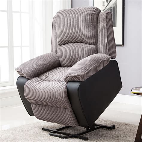 A wide variety of riser recliner chairs options are available to you, such as appearance, specific use. POSTANA JUMBO CORD FABRIC RISE RECLINER ARMCHAIR ELECTRIC ...