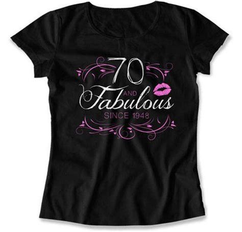 70th Birthday T Shirt Bday T Ideas For Her Custom Birthday Year Personalized Tshirt B Day 70