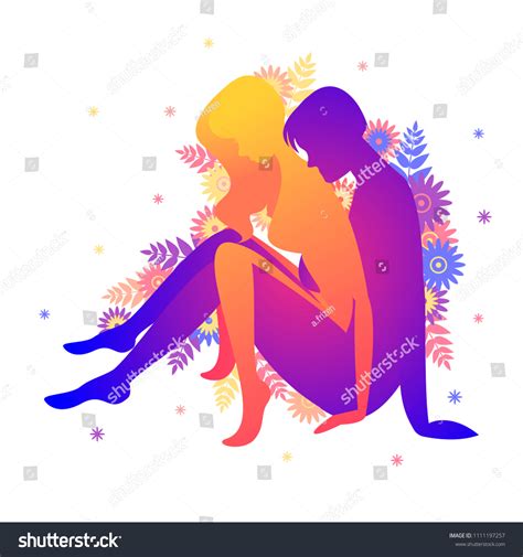 Kama Sutra Sexual Pose Seated Ball Stock Vector Royalty Free