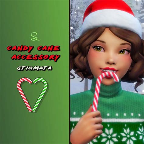 Candy Cane Accessory Simlasya Candy Cane Candy Christmas Candy