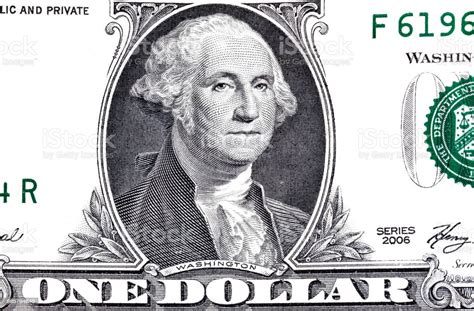 Closeup Of Front Side Of 1 Dollar Bill Stock Photo Download Image Now