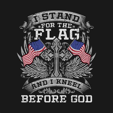 Stand For The Flag Kneel Before God American Flag Tank Top Teepublic