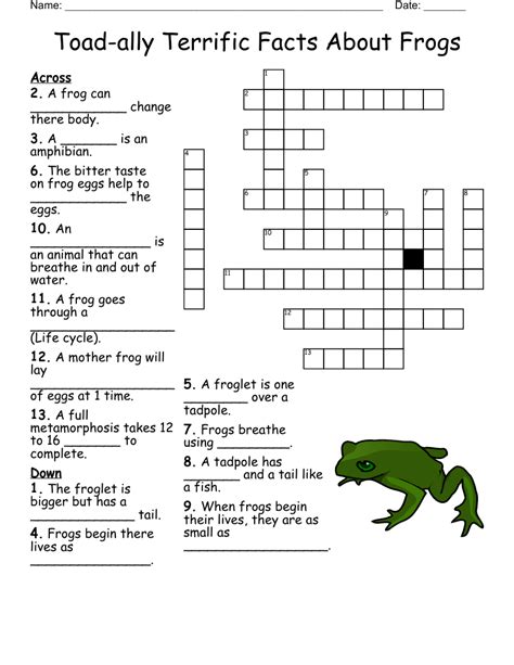 Frogs Word Search Wordmint