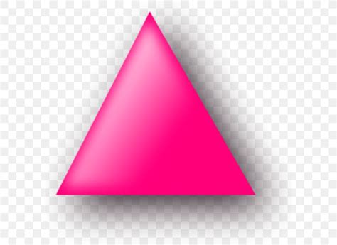 Pink Triangle Clip Art Png 600x598px Triangle Black Triangle