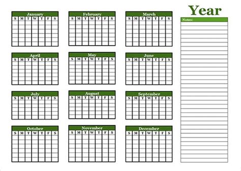 blank calendar template  premium templates