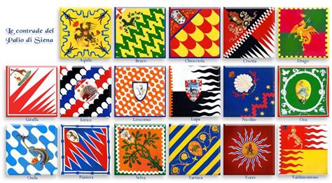 Just Look At The Beautiful Flags Of The Palio Di Siena Rvexillology