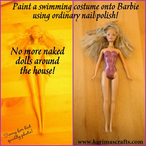 Karima S Crafts No More Naked Barbies Tutorial Great Ideas
